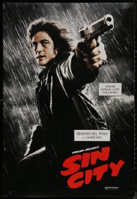 7m1141 SIN CITY teaser DS 1sh 2005 Frank Miller, cool image of Benicio Del Toro as Jackie Boy!