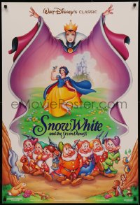 7m1145 SNOW WHITE & THE SEVEN DWARFS DS 1sh R1993 Disney animated cartoon fantasy classic!