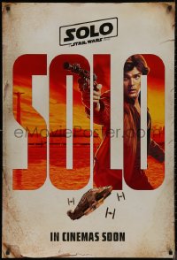 7m1147 SOLO int'l teaser DS 1sh 2018 A Star Wars Story, Ron Howard, Alden Ehrenreich as young Han!