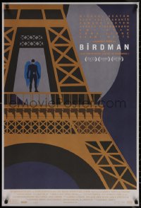 7m0011 BIRDMAN 24x36 special poster 2014 Keaton, Fox Searchlight alternate art, Paris, Eiffel Tower