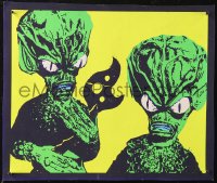 7m0080 INVASION OF THE SAUCER MEN 11x13 art print 2000s wild art of cabbage head aliens!