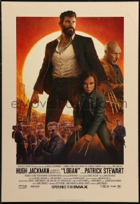 7m0164 LOGAN IMAX mini poster 2017 Jackman in the title role as Wolverine, claws out, top cast!