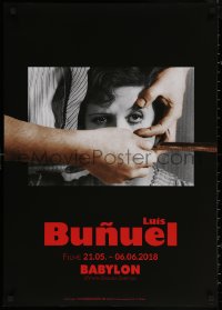7m0188 LUIS BUNUEL 24x33 German film festival poster 2018 classic disturbing image, Un Chien Andalou!