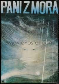 7m0202 PANI Z MORA 27x38 Slovak stage poster 1983 Henrik Ibsen's Lady from the Sea, Cestmir Pechr!