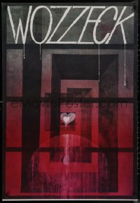 7m0205 WOZZECK 26x38 Czech stage poster 1985 completely different artwork by Cestmir Pechr!