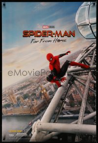 7m1157 SPIDER-MAN: FAR FROM HOME int'l teaser DS 1sh 2019 Marvel Comics, Tom Holland over London!