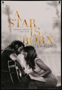 7m1161 STAR IS BORN teaser DS 1sh 2018 Bradley Cooper stars and directs, romantic image w/Lady Gaga!