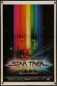 7m1162 STAR TREK advance 1sh 1979 cool art of Shatner, Nimoy, Khambatta and Enterprise by Bob Peak!