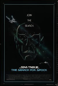 7m1163 STAR TREK III 1sh 1984 The Search for Spock, art of Leonard Nimoy by Huyssen & Huerta!