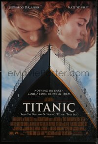 7m1196 TITANIC style A revised int'l DS 1sh 1997 Leonardo DiCaprio, Kate Winslet, directed by James Cameron!