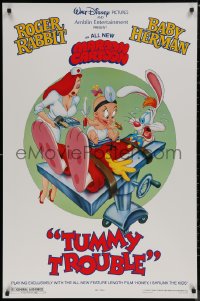 7m1209 TUMMY TROUBLE Kilian DS 1sh 1989 Roger Rabbit & sexy Jessica with doctor Baby Herman, unrated style!