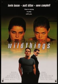 7m1240 WILD THINGS DS 1sh 1998 Neve Campbell, Kevin Bacon, Matt Dillon, Denise Richards!