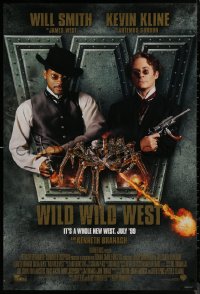 7m1241 WILD WILD WEST advance DS 1sh 1999 Will Smith, Kevin Kline, it's a whole new West!