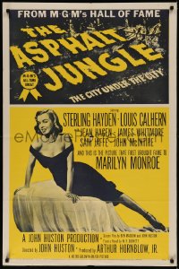 7p0380 ASPHALT JUNGLE 1sh R1954 Marilyn Monroe, Sterling Hayden, John Huston classic film noir!