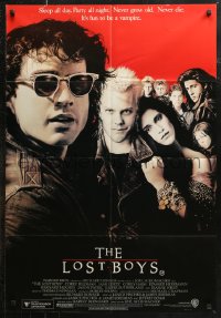 7p0215 LOST BOYS Aust 1sh 1987 teen vampire Kiefer Sutherland, directed by Joel Schumacher!