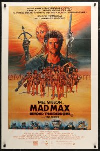 7p0216 MAD MAX BEYOND THUNDERDOME Aust 1sh 1985 art of Mel Gibson & Tina Turner by Richard Amsel!