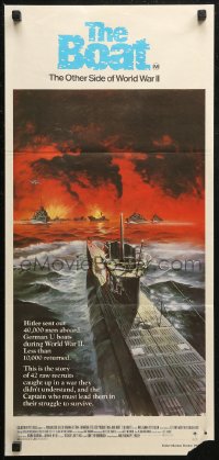7p0240 DAS BOOT Aust daybill 1982 The Boat, Wolfgang Petersen German World War II submarine classic!