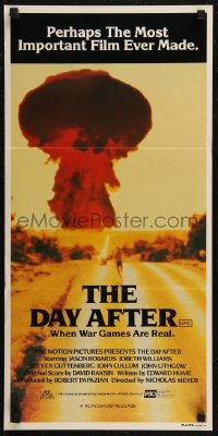 7p0241 DAY AFTER Aust daybill 1984 nuclear holocaust, perhaps the most important film ever made!