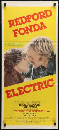 7p0247 ELECTRIC HORSEMAN Aust daybill 1980 Sydney Pollack, Robert Redford & Jane Fonda!