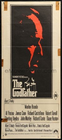 7p0261 GODFATHER Aust daybill 1972 Marlon Brando & Al Pacino in Francis Ford Coppola classic!