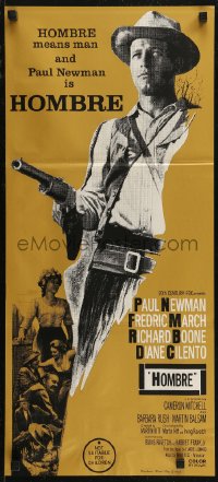 7p0265 HOMBRE Aust daybill 1966 Paul Newman, Fredric March, directed by Martin Ritt, it means man!