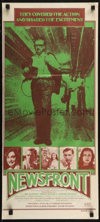 7p0289 NEWSFRONT Aust daybill 1978 Australian, Phillip Noyce directed, Bill Hunter, Wendy Hughes!