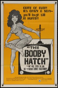 7p0428 BOOBY HATCH 1sh 1976 it's crazy & sexy - you'll laugh so hard it hurts, great art!