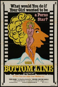 7p0433 BOTTOM LINE 1sh 1977 George Lautner, On aura tout vu, wacky sexy artwork!