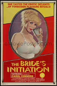7p0442 BRIDE'S INITIATION 1sh 1976 tasty erotic delights, art of sexy superstar Carol Connors!