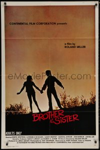 7p0446 BROTHER & SISTER 1sh 1973 Mark Hunter's, Shelly Bolin, William Dale, incest!