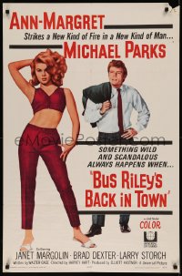 7p0454 BUS RILEY'S BACK IN TOWN 1sh 1965 wild & scandalous things happen when Ann-Margret's around!