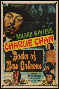 7p0532 DOCKS OF NEW ORLEANS 1sh 1948 Roland Winters as Charlie Chan, Mantan Moreland, Sen Yung