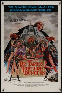 7p0543 DR. TARR'S TORTURE DUNGEON style B 1sh 1976 Joseph Musso art of babes tortured!