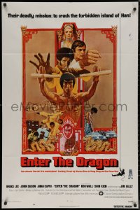 7p0557 ENTER THE DRAGON int'l 1sh 1973 Bruce Lee classic, the movie that made him a legend!