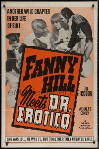 7p0577 FANNY HILL MEETS DR EROTICO 1sh 1967 Barry Mahon, another chapter in her life of sin!