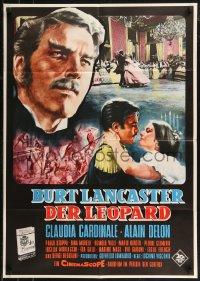 7p0115 LEOPARD German 1963 Luchino Visconti's Il Gattopardo, cool art of Burt Lancaster!