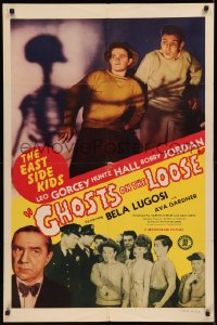 7p0615 GHOSTS ON THE LOOSE 1sh 1943 Bela Lugosi, Leo Gorcey, Huntz Hall, young Ava Gardner!