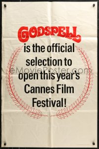7p0626 GODSPELL teaser 1sh 1973 it's the official selection to open this year's Cannes Film Festival!