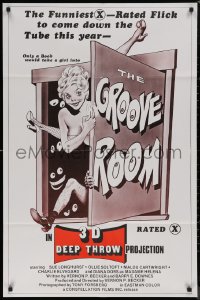 7p0639 GROOVE ROOM 1sh 1977 Ole Soltoft, Sue Longhurst, Diana Dors, x-rated 3D comedy sex!