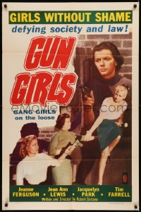 7p0643 GUN GIRLS 1sh 1957 great images of sexy bad girls on the loose!