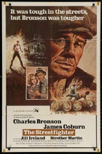 7p0647 HARD TIMES int'l 1sh 1975 Walter Hill, Dippel art of Charles Bronson, The Streetfighter!