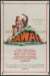 7p0648 HAWAII 1sh 1966 Julie Andrews, Max von Sydow, Richard Harris, written by James A. Michener!