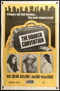 7p0659 HOOKER CONVENTION 1sh 1970s pleasure was their business... they never missed a trick!