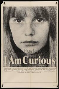 7p0670 I AM CURIOUS YELLOW 1sh 1969 classic landmark early Swedish sex movie, complete & uncut!