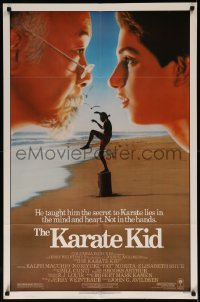 7p0693 KARATE KID 1sh 1984 Pat Morita, Ralph Macchio, teen martial arts classic!