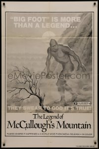 7p0715 LEGEND OF McCULLOUGH'S MOUNTAIN 1sh 1976 Big Foot is a lot more than just a legend!