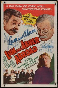 7p0730 LUM & ABNER ABROAD 1sh 1956 Chester Lauck & Norris Goff go gambling in Monte Carlo!
