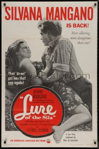 7p0731 LURE OF THE SILA 1sh 1954 sexy Silvana Mangano is more alluring and dangerous than ever!