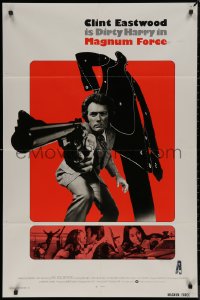 7p0738 MAGNUM FORCE int'l 1sh 1973 Clint Eastwood is Dirty Harry pointing his huge gun!