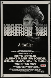 7p0749 MARATHON MAN int'l 1sh 1976 cool image of Dustin Hoffman, John Schlesinger classic thriller!